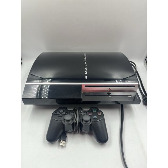 Sony PlayStation 3 PS3 CECHG01 Fat Console Black - Tested With Controller - Picture 2 of 15